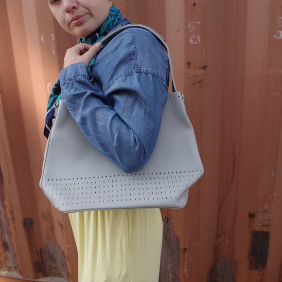 David Jones Paris Grey Purse - Picture 2 of 6